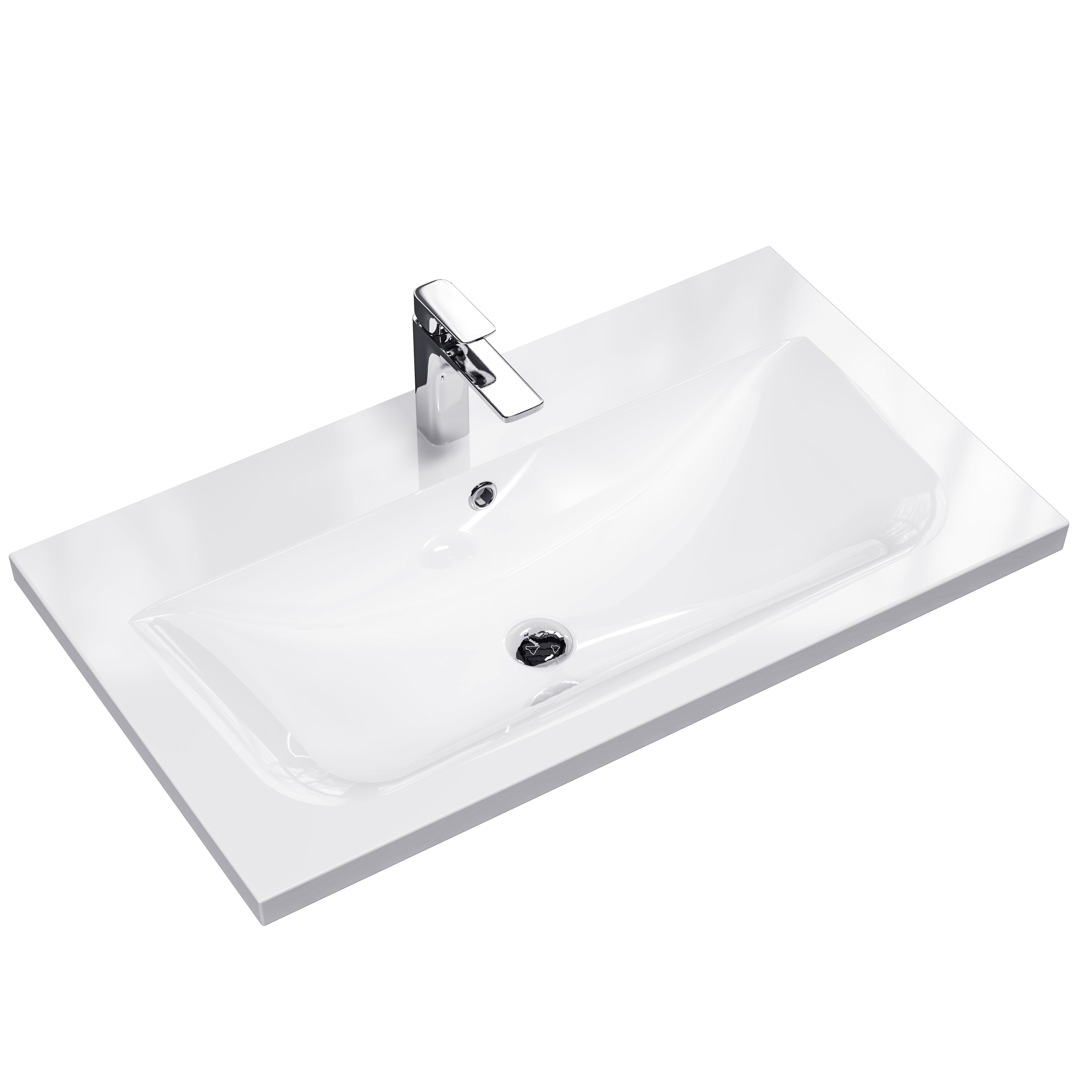 MEJE 31x18 Inch Drop in Rectanglar Single Hole Bathroom Sink