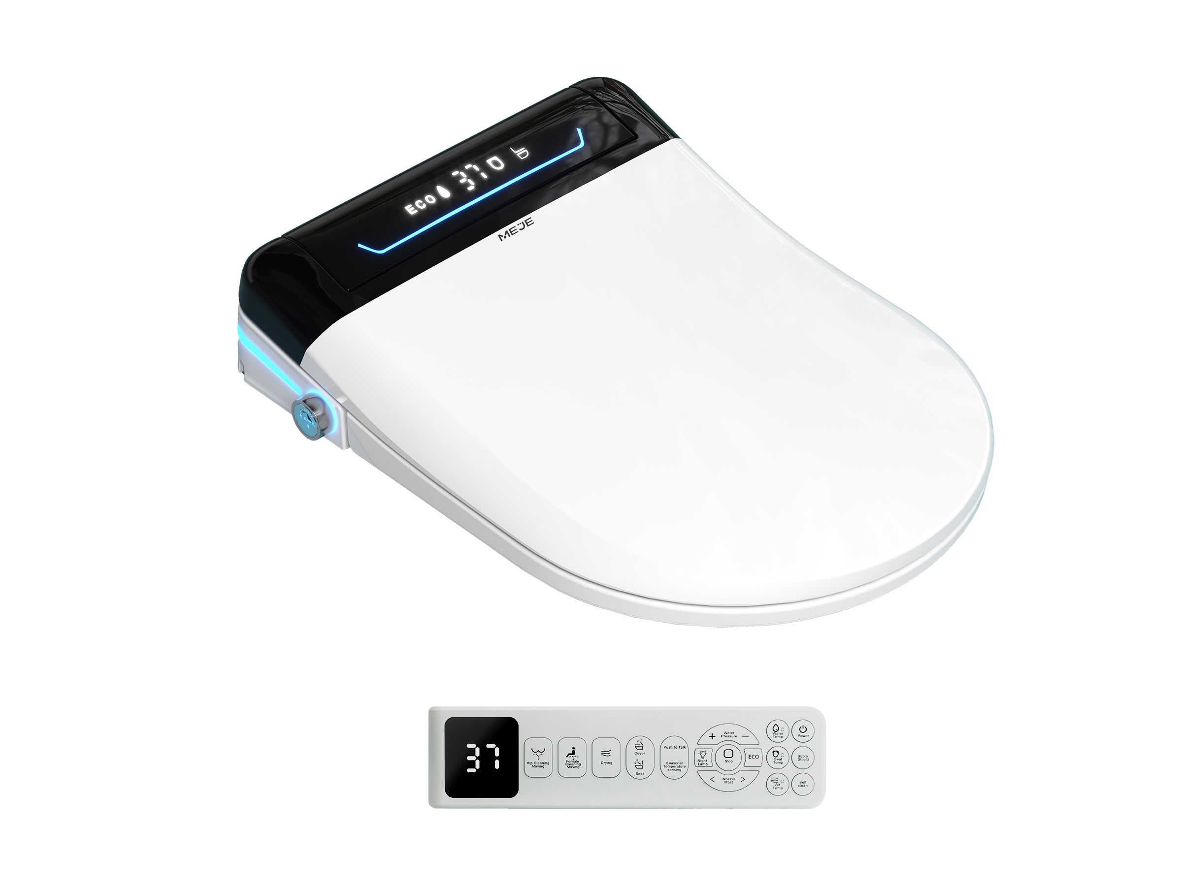 MEJE MN001U- Electronic Bidet Seat for Toilets with Remote Control