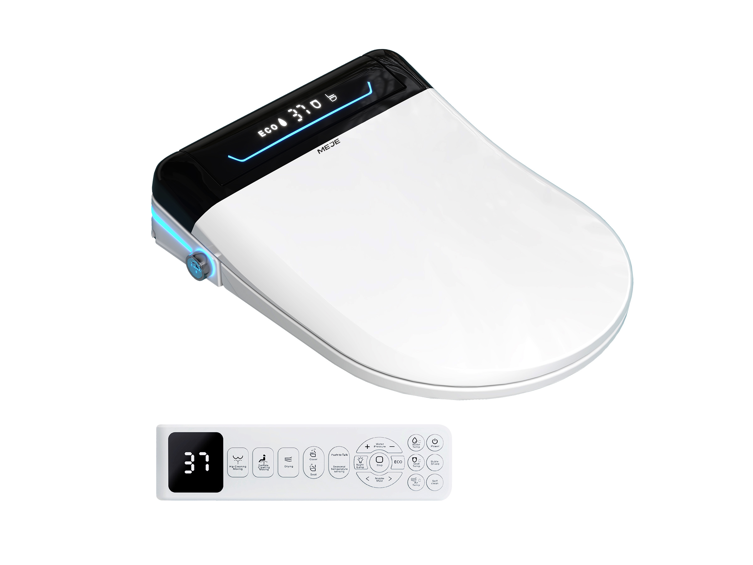 MEJE MN001U- Electronic Bidet Seat for Toilets with Remote Control