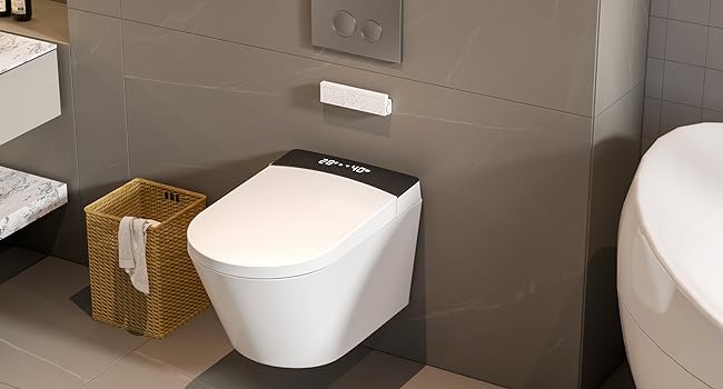 in wall toilet with bidet