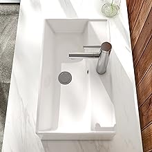 rectangular countertop vessel sink