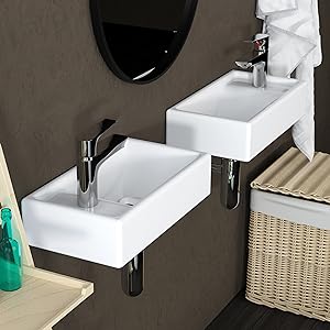 left bathroom wall mount vessel sink 