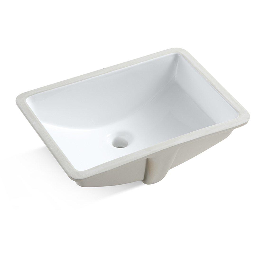 MEJE  202F 20.9 Inch Porcelain Undermount Bathroom Sink,White