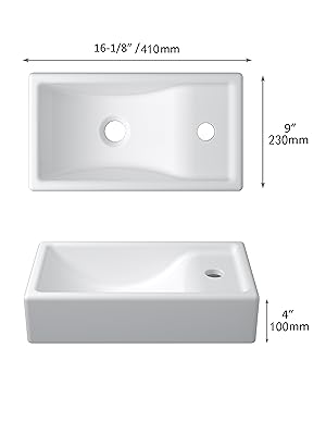 Bathroom Vessel Sink - right Hand