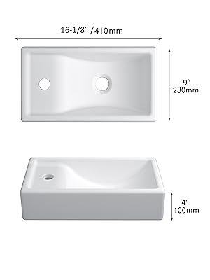 Bathroom Vessel Sink - Left Hand