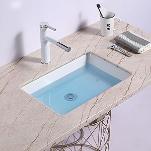 white vessel sink