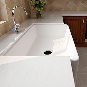 white kitchen sink