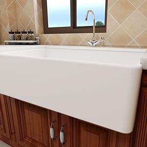 white kitchen sink