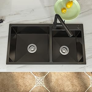 balck Stainless Steel Kitchen Sink