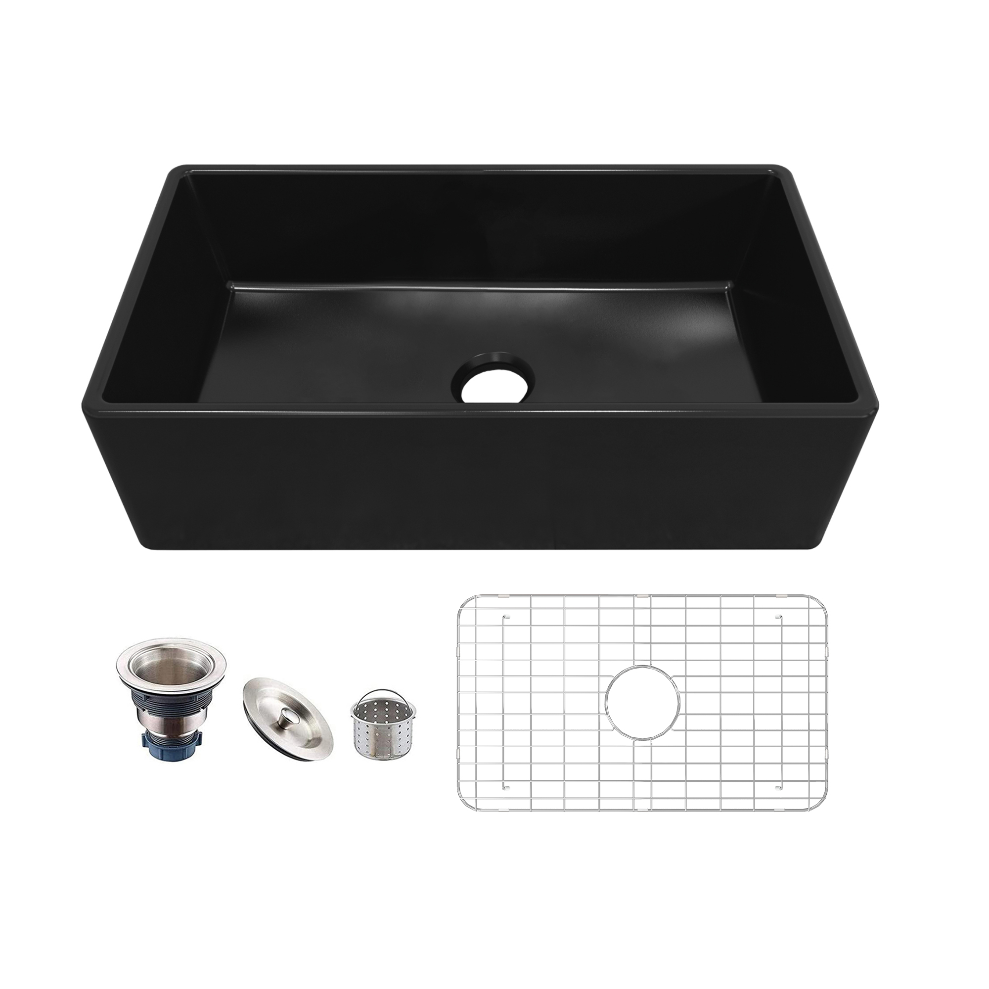 MEJE Ceramic Single Bowl Farm Sink,33