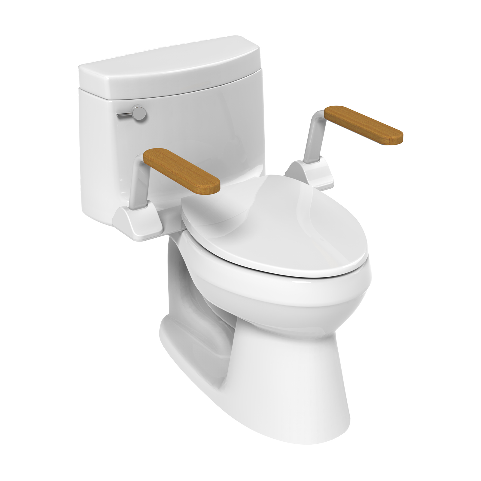 MEJE Heavy Duty Foldable Toilet Handrail and Frame Rails with Armrest