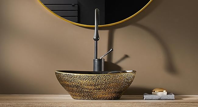 Egg Shape Bathroom Vessel Sink