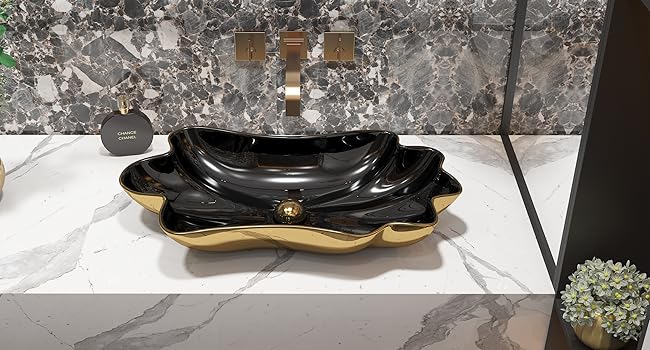 Lotus Leaf Flower Vanity Sink