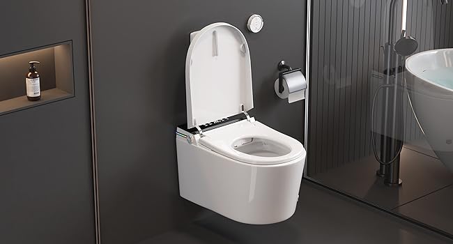 wall-mounted smart toilet