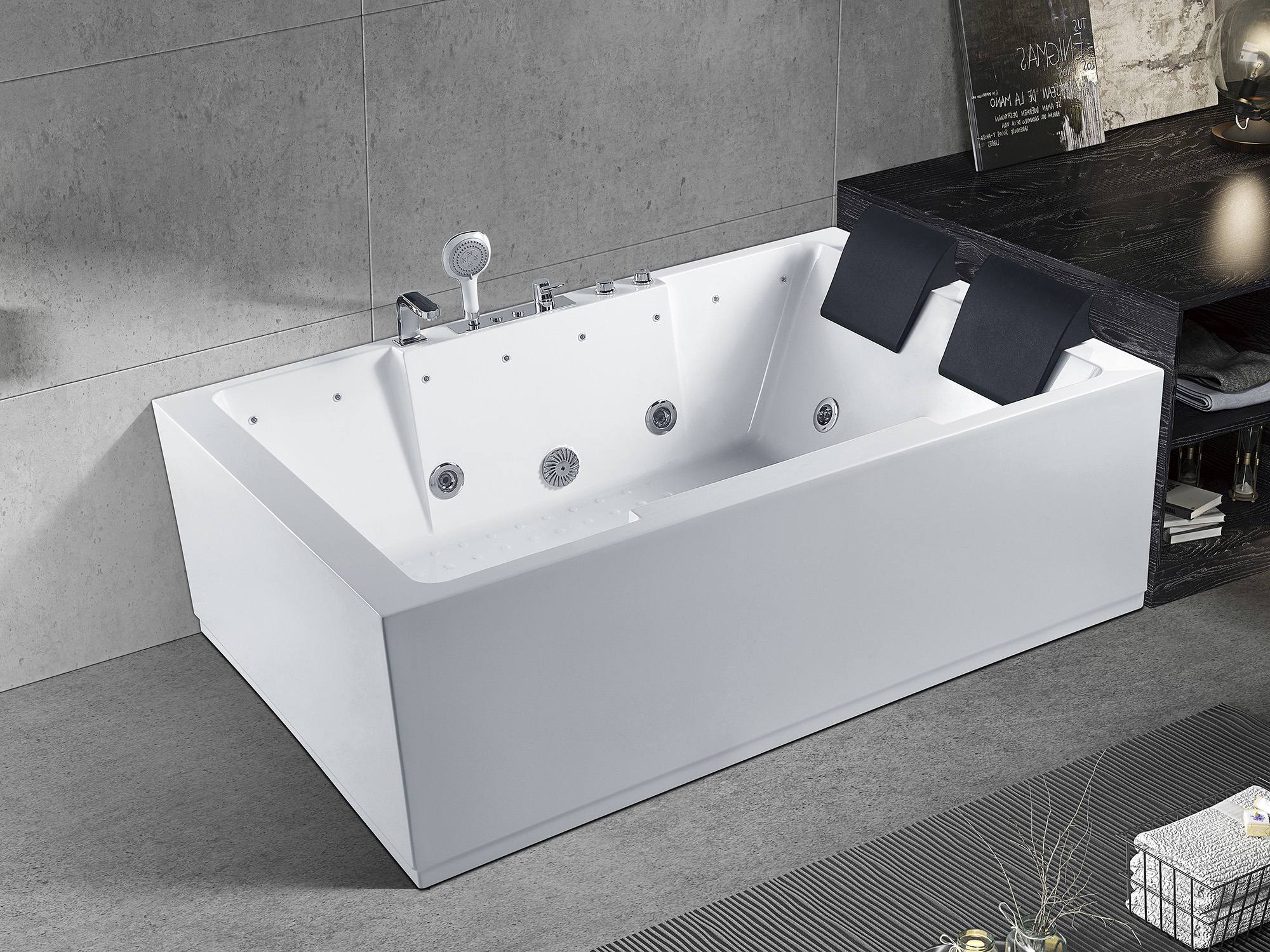 K-8736A Freestanding 2-Person Jacuzzi