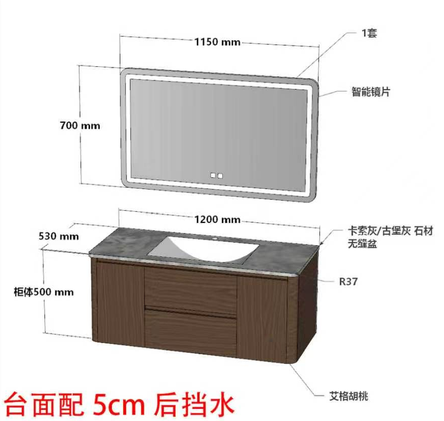 Bathroom Vanitiy (Basement & 1st Floor ) - Wall Hung Vanity