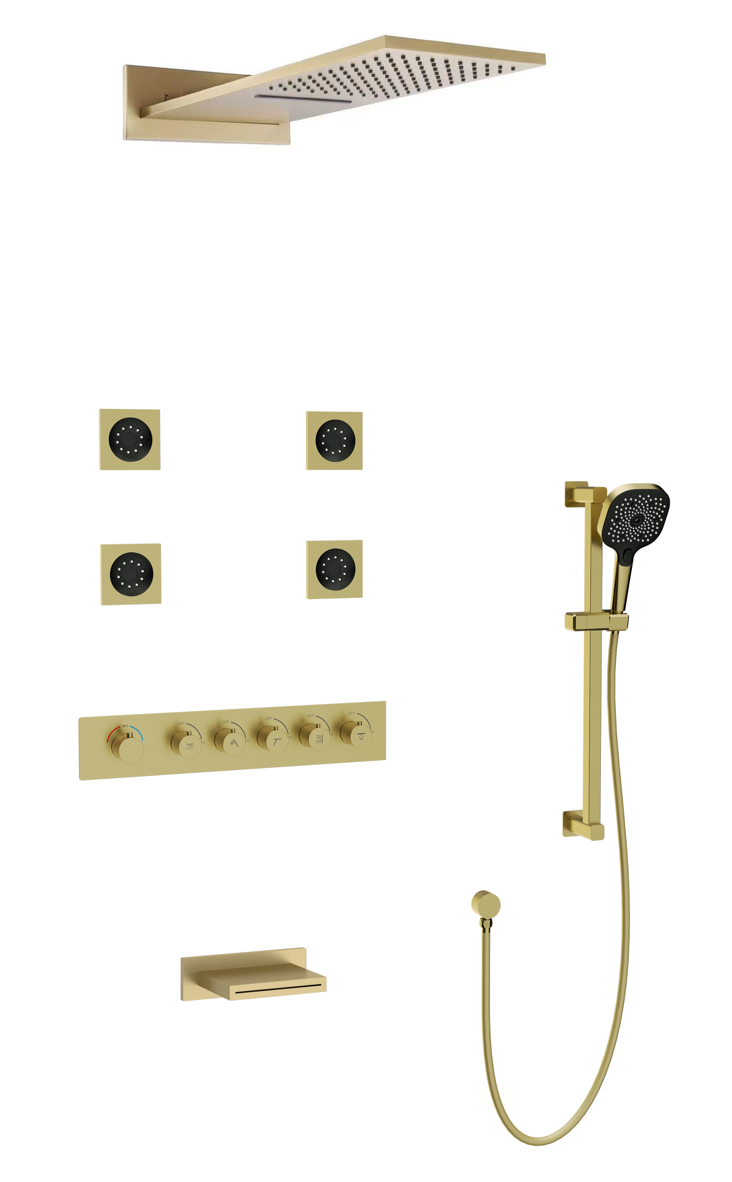 MJ-8505 New Concealed Shower Set 